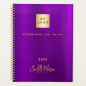 Logo commercial en or violet élégant 2025 (Devant)