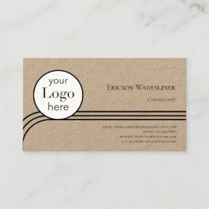 Logo Consultant Kraft Carte de visite papier