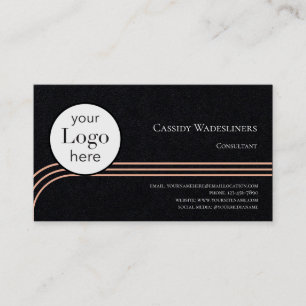 Logo Consultant Orange Black Carte de visite