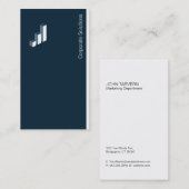 Logo Corporate (houtskool blauw) Visitekaartje (Voorkant / Achterkant)