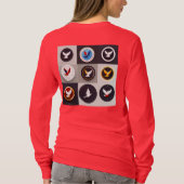 Logo couleur vive imprimé T-shirt pour femmes (Dos)