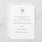 Logo Crest Monogramme Faire-part de mariage Décont (Devant)