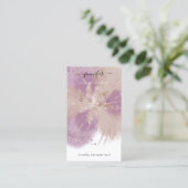 Logo Custom Jewelry Kaart Social Media Eggplant Ro Visitekaartje (Staand voorkant)