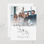 Logo Custom Photo Company Foliage Merry kerst Briefkaart (Voorkant / Achterkant)