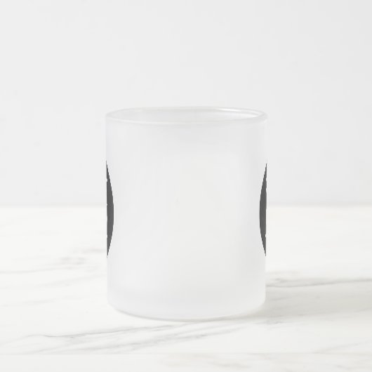 Logo customisé Verre givrée Boire Mug (Centre)