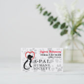 Logo d'A-PAL et carte de visite fait sur commande (Debout devant)