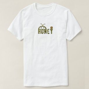 Logo d'abeille et miel T-shirt