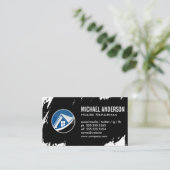 Logo d'accueil | Carte de visite immobilier (Debout devant)