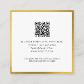 Logo d'affaires Beauté Carte de rendez-vous Gold (Dos)