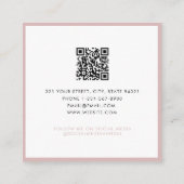 Logo d'affaires Beauté Carte de rendez-vous rose p (Dos)