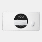 Logo d'affaires élégant blanc moderne (Clavier et souris)