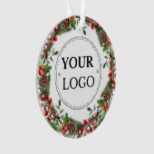 Logo d'affaires Moderne Marque de Noël Vert (devant)