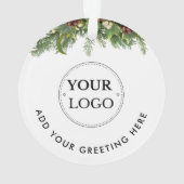 Logo d'affaires Moderne Marque de Noël Vert (dos)