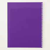 Logo d'affaires royal personnalisé violet et blanc (Dos)