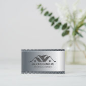 Logo dak van een woonhuis visitekaartje (Staand voorkant)