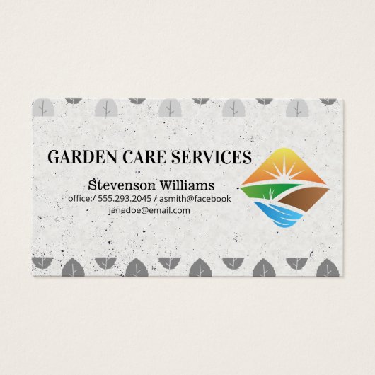 Logo d'aménagement paysager | Services de soins de (Devant)