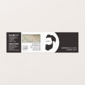 Logo de barbe, Barbiers pour hommes, carte de fidé (Extérieur déplié)