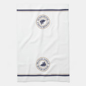 Logo de bateau nautique personnalisé Serviette de (Vertical)