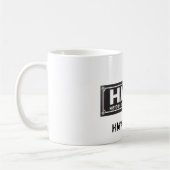 Logo de blanc de tasse de HMVF (Gauche)