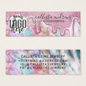 Logo de Boucle d'Oreille avec Gouttes de Paillette (Devant & derrière)