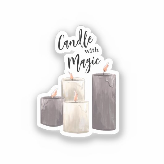 Logo de bougie Sticker (Recto)