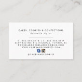 Logo de boulangerie aquarelle | Carte de visite fl (Dos)