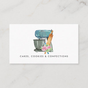 Logo de boulangerie aquarelle   Carte de visite fl