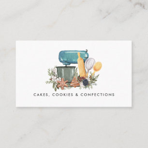 Logo de boulangerie aquarelle   Carte de visite fl