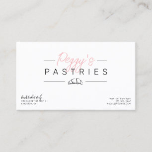 Logo de boulangerie Pastrie Design carte de visite