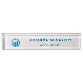 Logo de Business Accounting | Plaque de nom de bur (Devant)