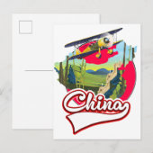 logo de carte de voyage en Chine (Devant / Derrière)