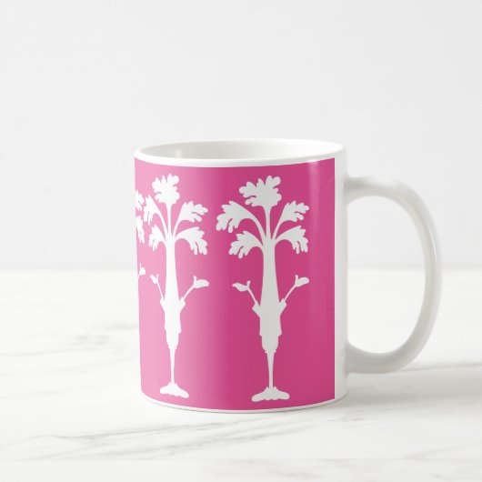 Logo de Charles de céleri tasse fuchsia classique (Droite)