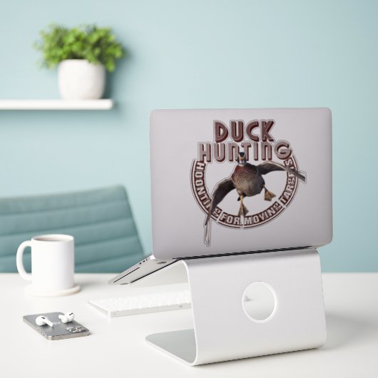Logo de chasse au canard Sticker (Ordinateur portable sur le bureau)