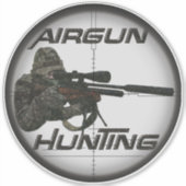 Logo de chasse aux fusils Sticker (Devant)