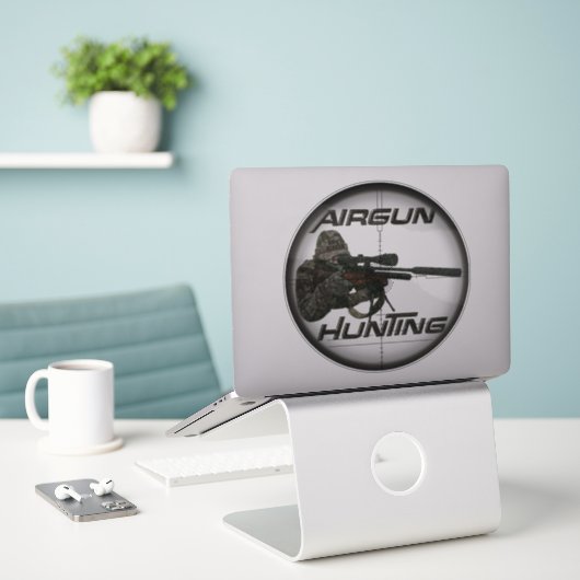 Logo de chasse aux fusils Sticker (Ordinateur portable sur le bureau)