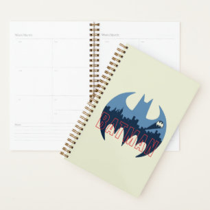 Logo de chaume avec signal Gotham & chauve-souris