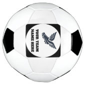 Logo de chaussure de football à ailes d'équipe de (Tourné)