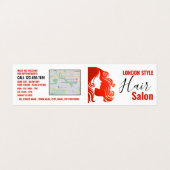 Logo De Cheveux, Stylo Cheveux, Carte De Fidélité  (Extérieur déplié)