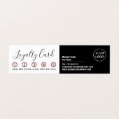 Logo De Cheveux, Stylo Cheveux, Carte De Fidélité  (Intérieur déplié)