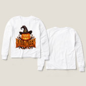 Logo de citrouille 3D de luxe Halloween avec chape (Motif Recto et Verso)