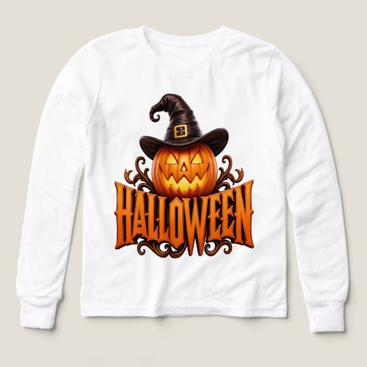 Logo de citrouille 3D de luxe Halloween avec chape (Motif recto)
