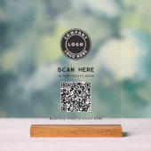 Logo de code QR Moderne sans contact (Neutre)
