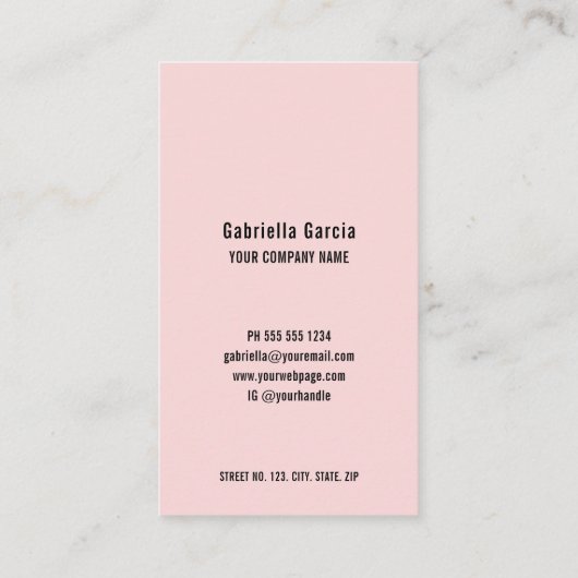 Logo de code QR moderne simple Carte de visite ros (Dos)