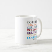 Logo de Columbia, Décades Café Mug (Devant droit)