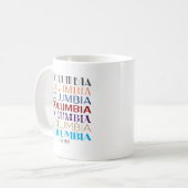 Logo de Columbia, Décades Café Mug (Devant gauche)
