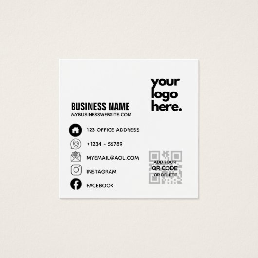 Logo de conception de Carte de visite d'entreprise (Devant)