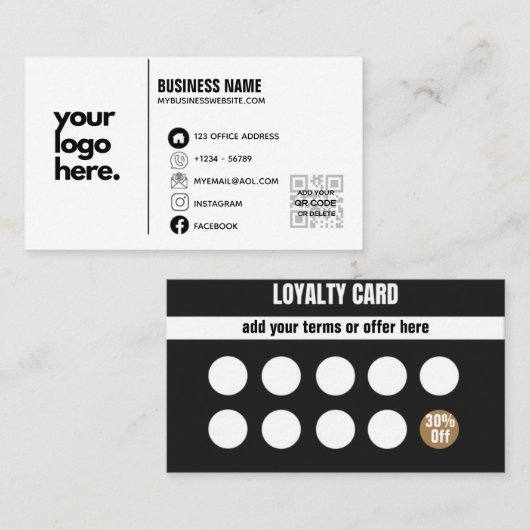 Logo de conception de Carte de visite d'entreprise (Devant / Derrière)