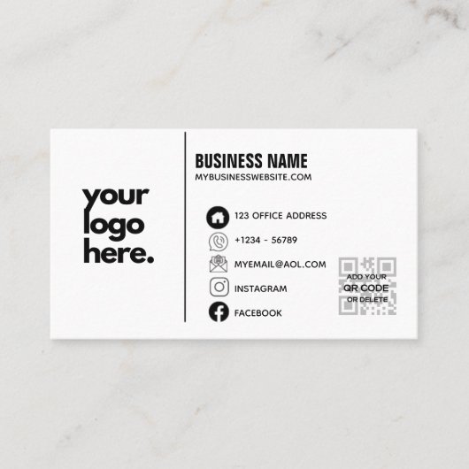 Logo de conception de Carte de visite d'entreprise (Devant)