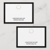 Logo de conseil Gold personnalisable Carte pour no (Devant / Derrière)