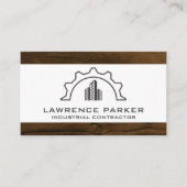 Logo de construction | Carte de visite de coupe en (Devant)